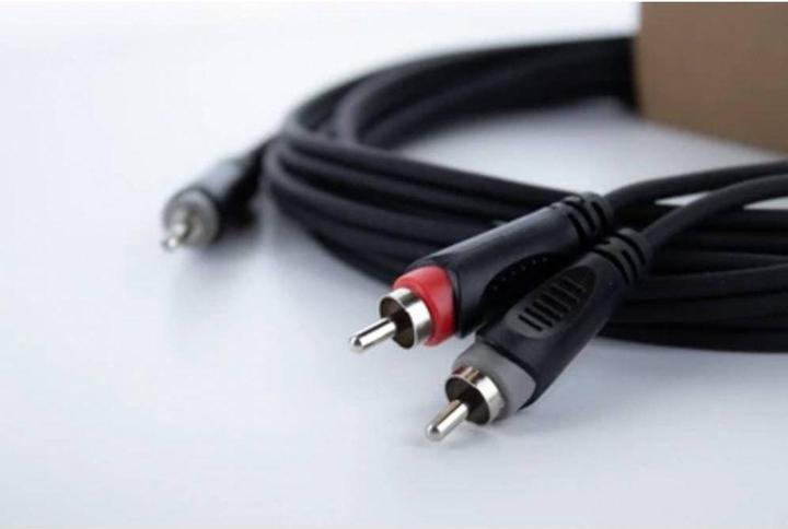 Image du produit Cordial 14857 Klinke / Cinch Audio Y-Adapter (1x Klinkenstecker 3.5 mm - 2x Cinc (5 m, 2,5 mm, RCA)