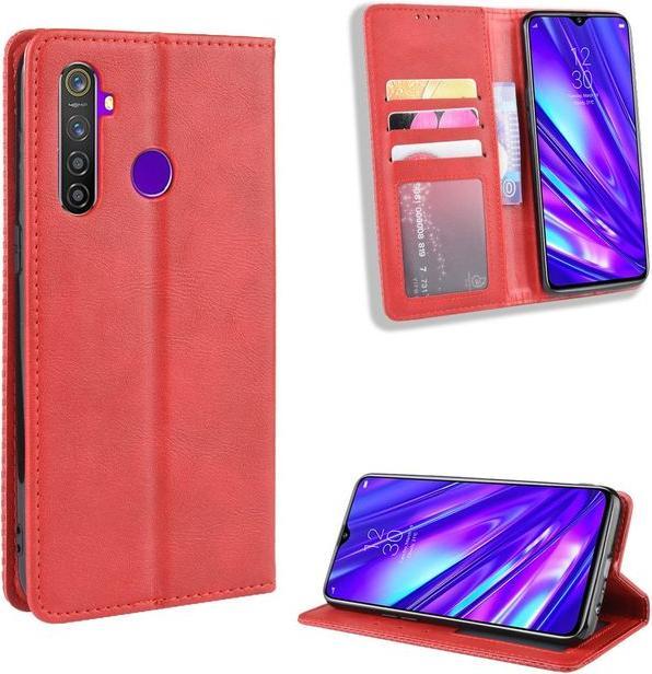 Produktbild MU Classic Retro Leder Bookcover Series (Realme 5 Pro)