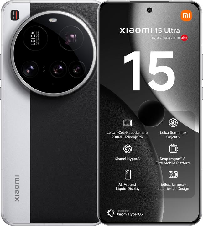 Actual product image Xiaomi 15 Ultra (1000 GB, Silver Chrome, 6.73", Dual SIM, 50 Mpx, 5G)