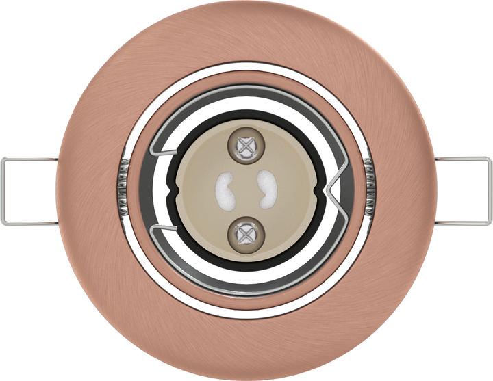 Immagine prodotto VidaXL Set di 6 lampade da soffitto a incasso in rame da 9 cm rotonde (GU10)