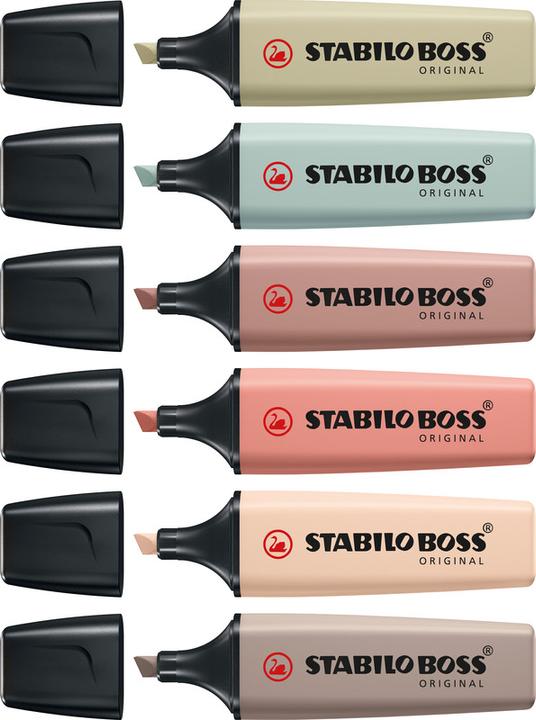 Produktbild STABILO BOSS NATURE COLORS - Lichtmarkierung (farbsortiert, 5 mm, 4 x)