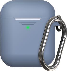 Produktbild Keybudz Elevate Schlüsselanhänger – AirPods 1/2 Silikon-Schutzhülle (Marineblau) (Kopfhörer Tasche)