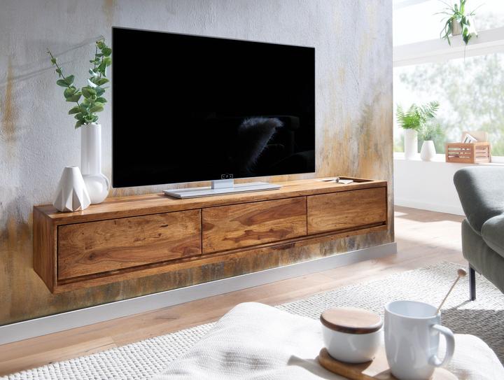 Produktbild FineBuy Lowboard Sheesham Braun
