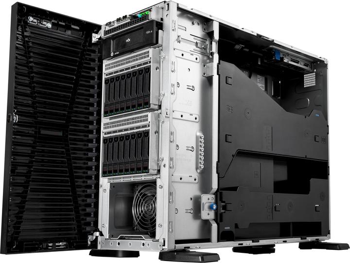 Actual product image HPE ProLiant ML110 Gen11 Tower Xeon-S 4510 12-Core 2.4GHz 2x32GB-R 8xSFF Hot Plug 2x480GB SSD MR408i (Intel Xeon Silver 4510, 64 GB, Tower Server)