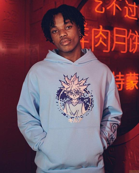 Actual product image Hunter x Hunter jumper à capuche Graphic Blue (S) (S)