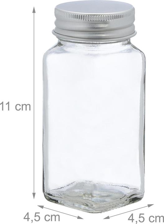Actual product image Relaxdays Spice jars (0.12 l)