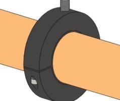 Produktbild Fischer KFT - Rohrschelle - 12,9 cm - Polyurethan - Schwarz - 220 mm - 1 Stück(e) (505914) (M10)