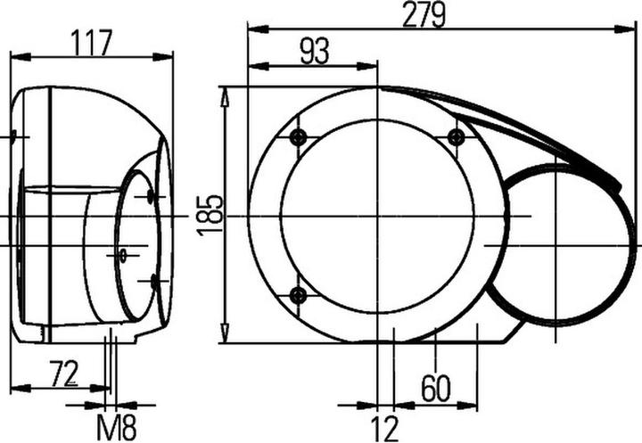 Immagine prodotto Hella Faro alogeno sinistro per AHLMANN