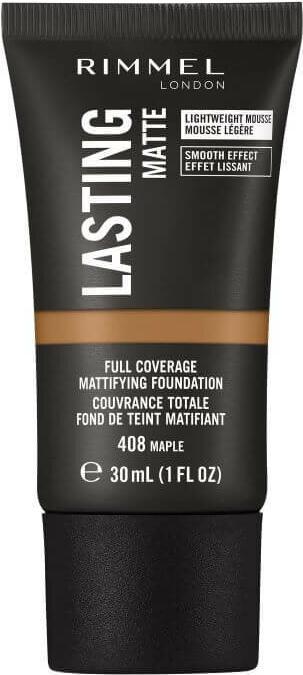 Rimmel London Rimmel Lasting Matte Foundation 408 Ahorn 30ml (408 Maple)