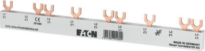 Produktbild Eaton Phasenschiene, 3Ph, 16qmm, Gabel, 8,5TE 291487