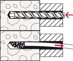 Actual product image Fischer Frame anchor R 88542 SXR 10x200 T screw steel galv. zinc-plated / anchor nylon (50 pcs.)