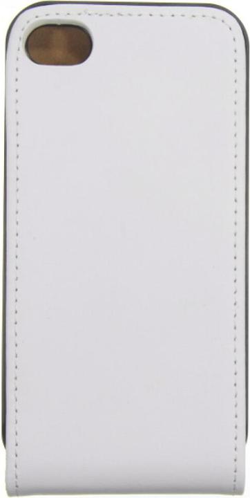 Actual product image OEM Slim Leather Flip Case for iPhone 4/4s - white (Apple iPhone 4, Apple iPhone 4s)