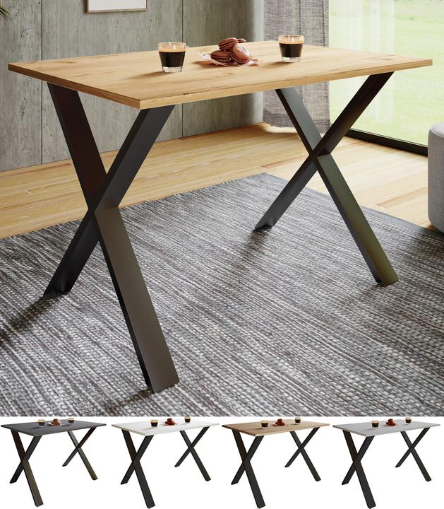Image du produit VCM Table de salle à manger premium Table de salle à manger en bois "Xona X (140 x 50 x 76 cm)