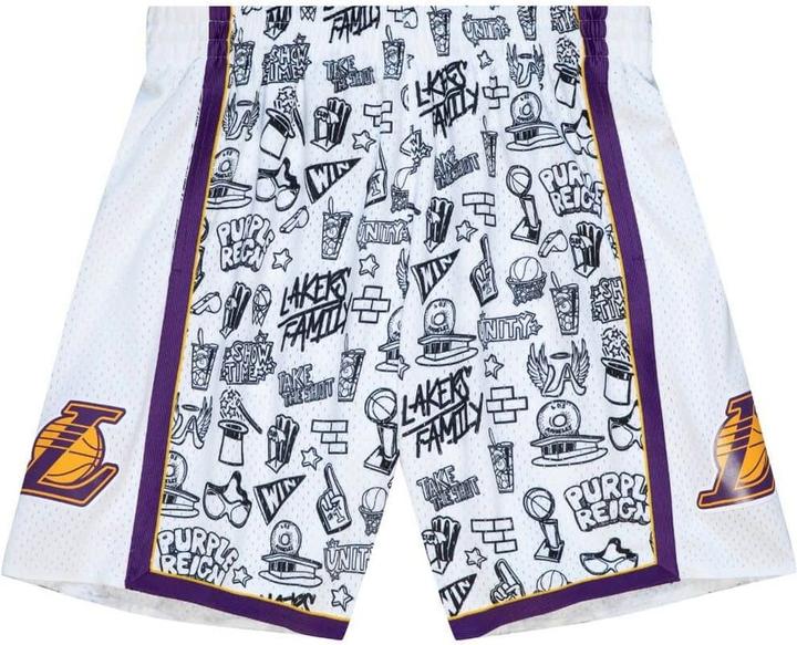 Mitchell & Ness M&N DOODLE Swingman Los Angeles Lakers Shorts - M (M)