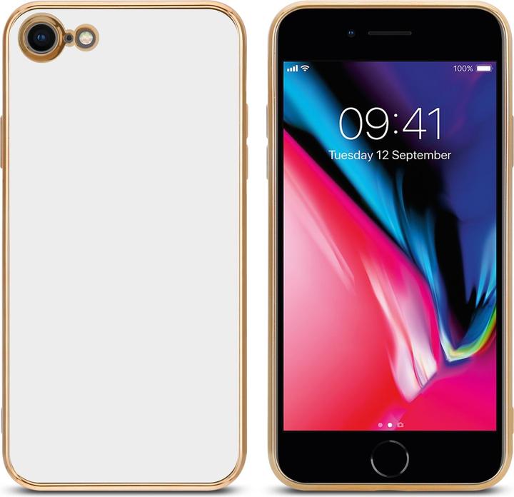 Actual product image Cadorabo Case for Apple iPhone 7 / 7S / 8 / SE 2020 in TPU with camera protection LM130 Style (Apple iPhone 7, Apple iPhone SE (2nd Gen))