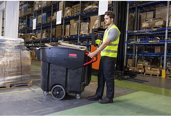 Image du produit Rubbermaid Collecteur de déchets mobile Mega BRUTE®, capacité 400 l, h x l x p 1080 x 700 x (400 l)