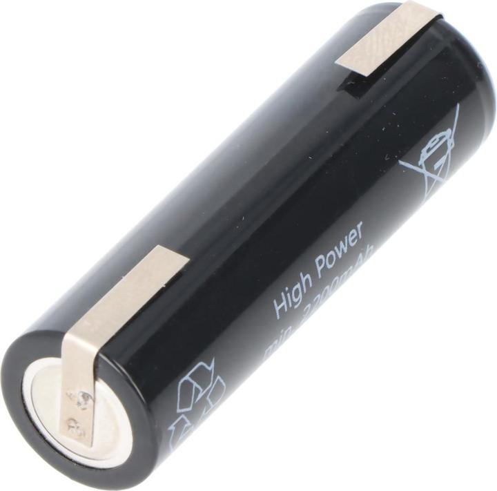 Actual product image AccuCell Akku HHR2200 Mignon AA Zelle mit Lötfahne in U-Form (1 pcs., AA, 2200 mAh)