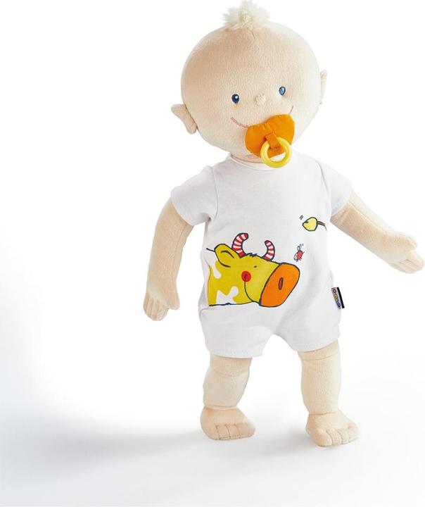 Actual product image Haba Cuddly doll Krümel beige 43cm (MQ2) **