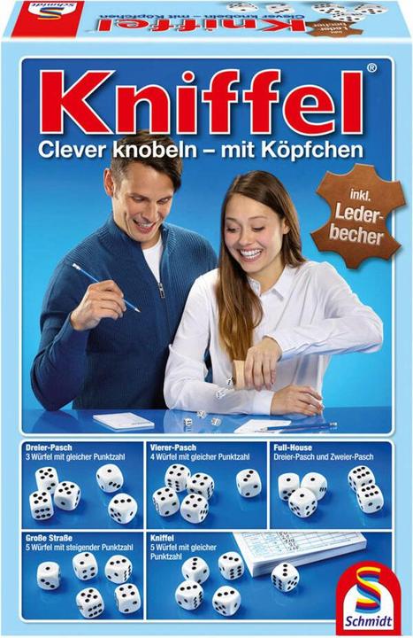 Produktbild Schmidt Spiele Kniffel mit Lederwürfelbecher (Deutsch)