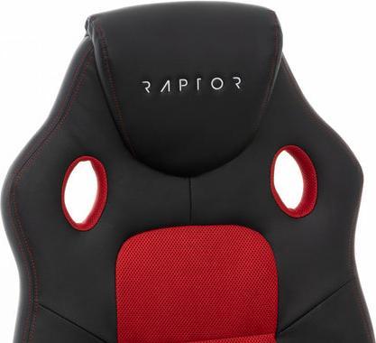 Produktbild Raptor Gaming Stuhl GS-40 PU + Fabric schwarz/rot