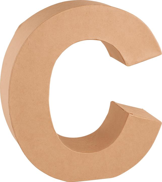 Actual product image Glorex Cardboard letter C 17,5X5,5cm