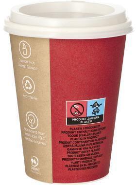 Produktbild Starpak Trinkbecher it Deckel PS "To Go" (10 x)