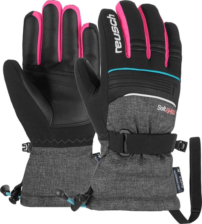 Knockout Pink, black melange, Black