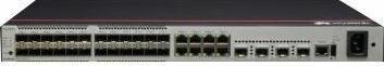 Actual product image Huawei S5735-L32ST4X-A1 24xGE SFP ports /100/1000BASE-T ports 0GE SFP+ ports AC power front a (32 ports)