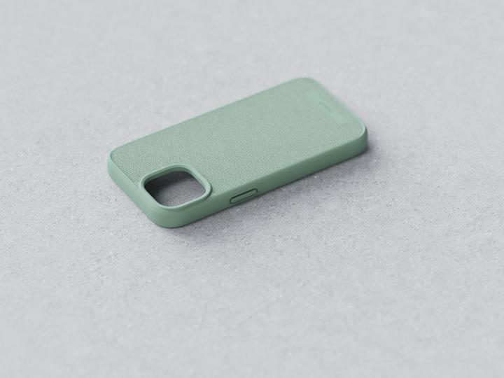 Produktbild Njord Hard-Cover Fabric MagSafe Case Turquoise (Apple iPhone 15, Apple iPhone 13, Apple iPhone 14)
