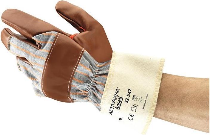 Ansell Handschuhe ActivArmr® 52-547 Grösse 10 braun EN 388 PSA-Kategorie II (10)