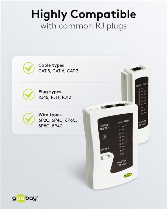 Image du produit Goobay Testeur de câble réseau