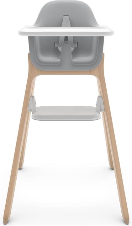 Actual product image Uppababy Ciro Chloe - Highchair - Gray - Wood - Adjustable Footrest - Removable Eating Table (Table seat)