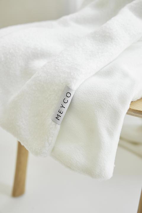Produktbild Meyco Home bouclé plaid 130x170cm uni offwhite (95 x 170 cm)