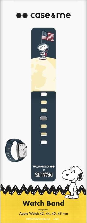 Actual product image Caseme Strap for Peanuts-themed Apple Watch 42, 44, 45,49mm (42 mm, 44 mm, 45 mm, 49 mm, Silicone)