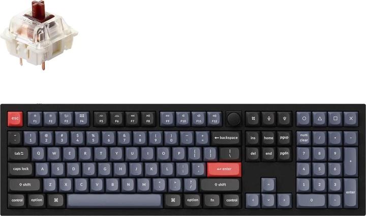 Produktbild Keychron Key Q6 Knob Full Alu RGB Gat Brown bk H Q6-M3-DE (DE, Kabelgebunden)