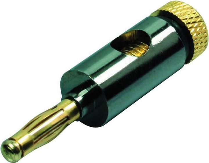 Actual product image OEM Banana plug metal 4mm, black
