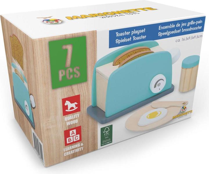 Produktbild Marionette Wooden Toys Holz-Toaster-Set, 7-tlg.