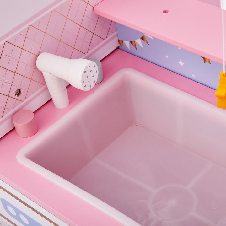 Image du produit Teamson Olivia's Little World Wickelstation fr Baby-Puppen mit Aufbewahrung Puppenhaus, Rosa