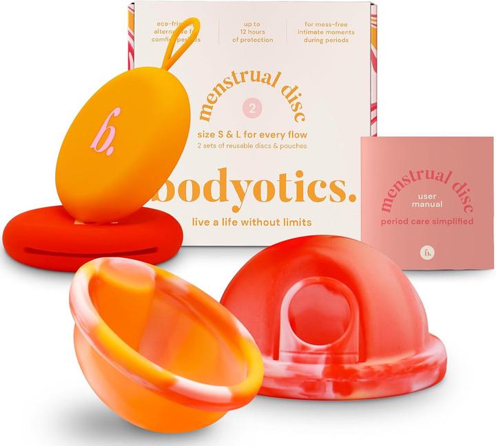 Actual product image Bodyotics Reusable menstrual disc set (S, L)