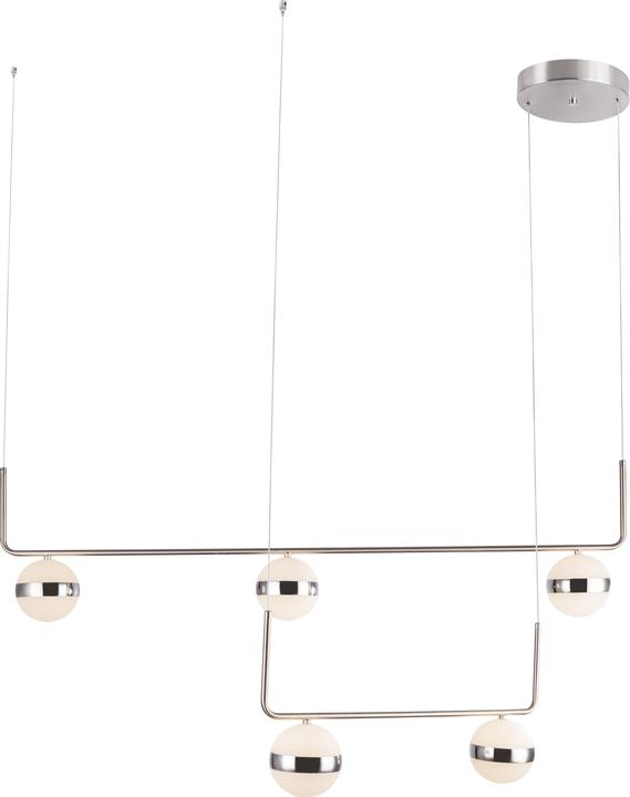 Produktbild Globo Hängelampe LOVEST, nickel matt, Acryl opal, 56008-5H1