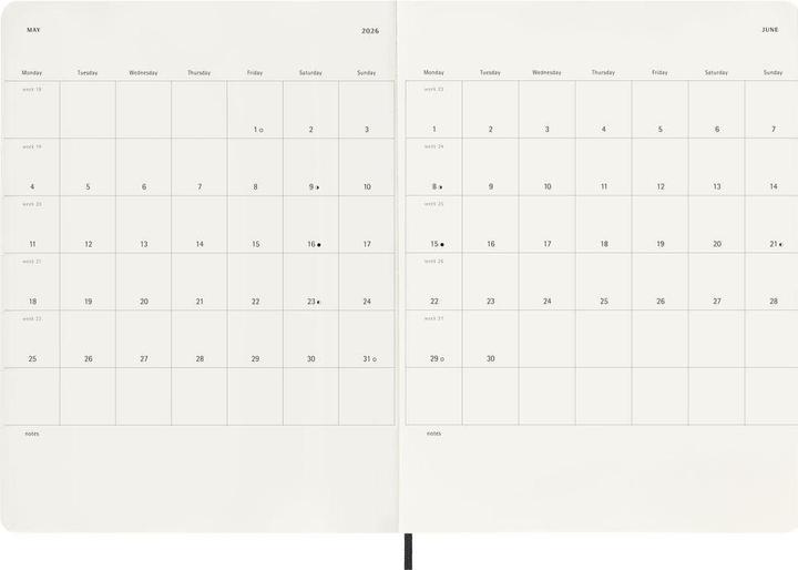 Image du produit Moleskine Agenda commercial Weekly (19 x 25 cm, Anglais)