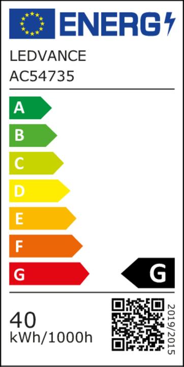 Energie-Label Osram Oven (E14, 40 W, 300 lm, 1 x, G)