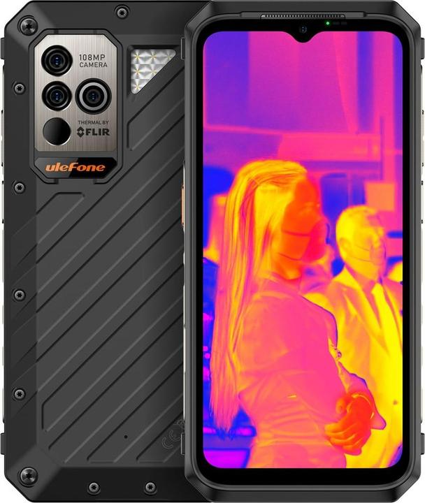 Immagine prodotto Ulefone Smartphone Power Armor 18T Ultra 5G 12GB/512GB (schwarz) ohne Ladegerät (512 GB, Nero, 5G)