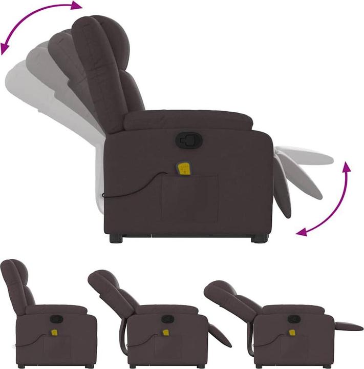 Produktbild VidaXL Massagesessel mit Aufstehhilfe Stoff