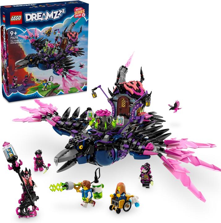 Produktbild LEGO Der Mitternachtsrabe der Nimmerhexe (71478, LEGO Dreamzzz)