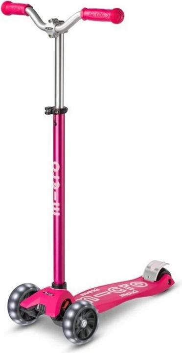 Micro Kinderkickboard Maxi Deluxe Pro LED (pink)