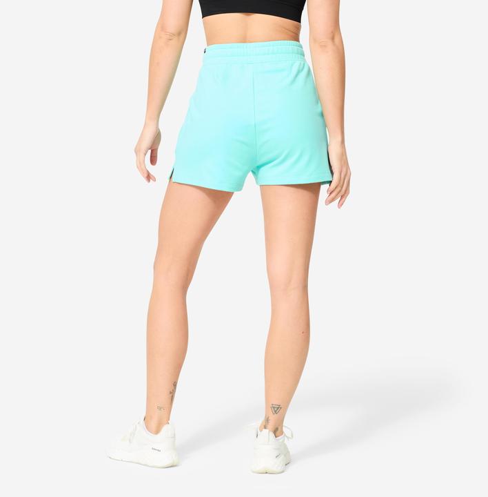 Image du produit Domyos Short de fitness avec poche femme, vert lagon (S)