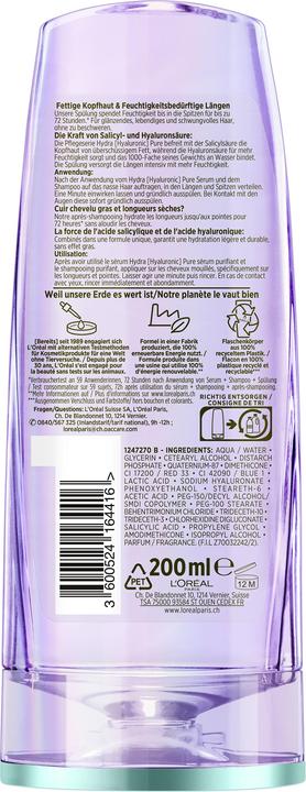Actual product image L'Oréal Paris Hyaluronic Pure Conditioner (200 ml)