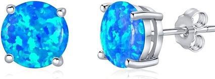 Produktbild Silvego Silver earrings withue synthetic opal JJJEB302004