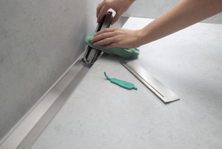 Actual product image hansgrohe HG shower channel RainDrain Flex kb. Wd-mon 900mm stainless steel brushed (900 mm)